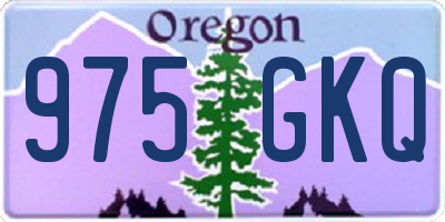 OR license plate 975GKQ