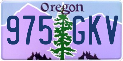 OR license plate 975GKV