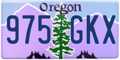 OR license plate 975GKX