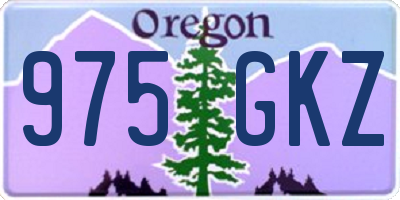 OR license plate 975GKZ