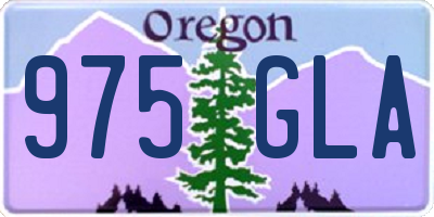 OR license plate 975GLA