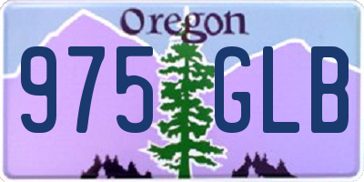 OR license plate 975GLB
