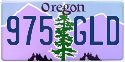 OR license plate 975GLD