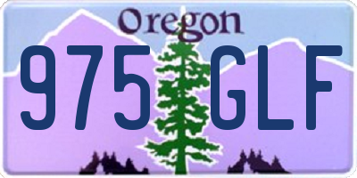OR license plate 975GLF