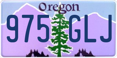 OR license plate 975GLJ