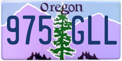 OR license plate 975GLL