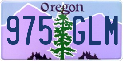 OR license plate 975GLM