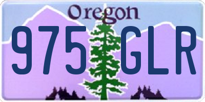 OR license plate 975GLR