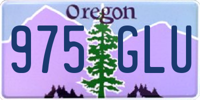 OR license plate 975GLU