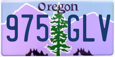 OR license plate 975GLV