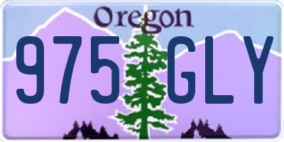 OR license plate 975GLY