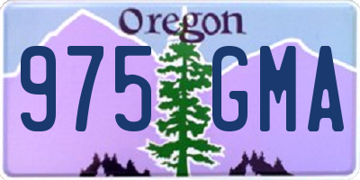 OR license plate 975GMA