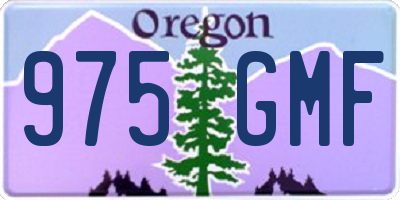OR license plate 975GMF