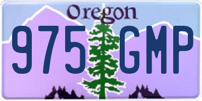 OR license plate 975GMP