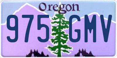 OR license plate 975GMV