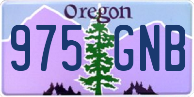 OR license plate 975GNB