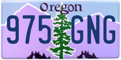 OR license plate 975GNG