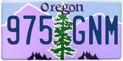 OR license plate 975GNM