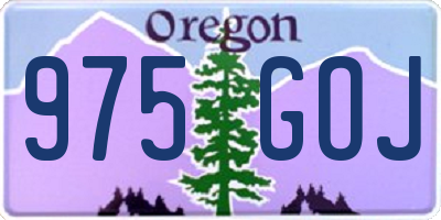 OR license plate 975GOJ