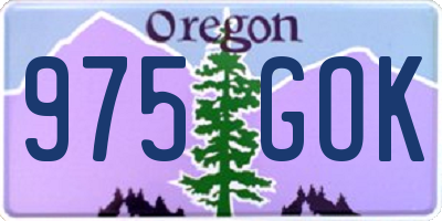 OR license plate 975GOK