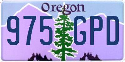 OR license plate 975GPD