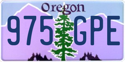 OR license plate 975GPE