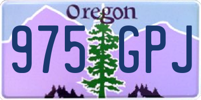 OR license plate 975GPJ