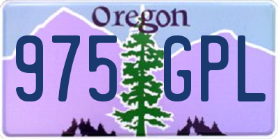 OR license plate 975GPL