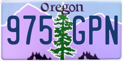 OR license plate 975GPN