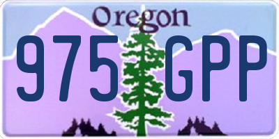 OR license plate 975GPP