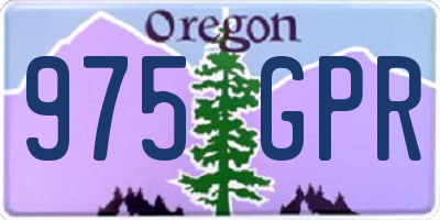 OR license plate 975GPR