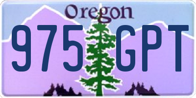 OR license plate 975GPT