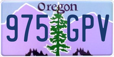 OR license plate 975GPV