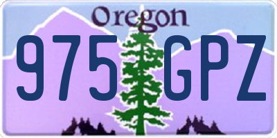 OR license plate 975GPZ