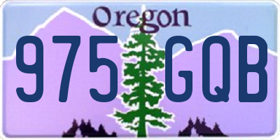 OR license plate 975GQB