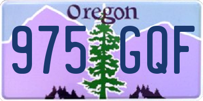 OR license plate 975GQF