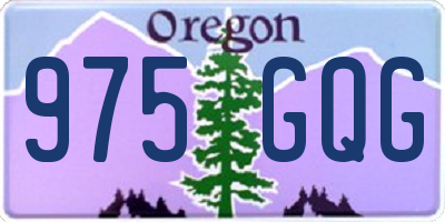 OR license plate 975GQG