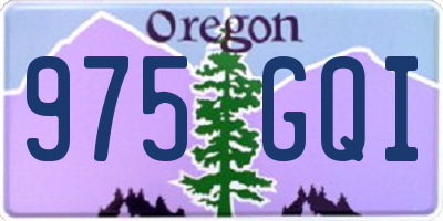 OR license plate 975GQI