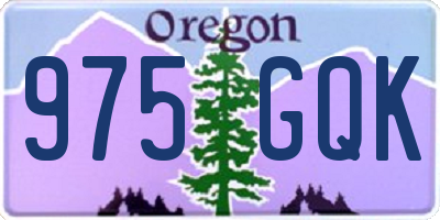 OR license plate 975GQK