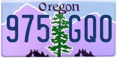 OR license plate 975GQO