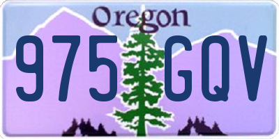 OR license plate 975GQV