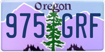 OR license plate 975GRF
