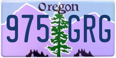 OR license plate 975GRG