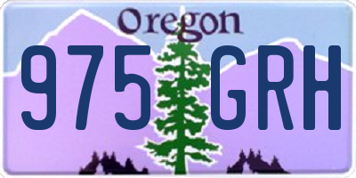 OR license plate 975GRH