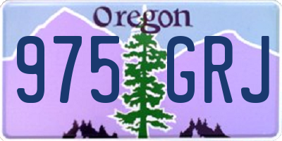 OR license plate 975GRJ