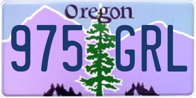 OR license plate 975GRL