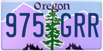 OR license plate 975GRR