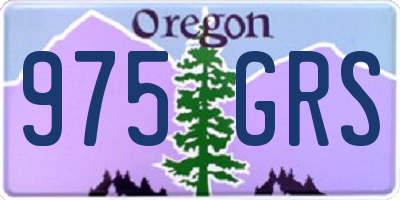 OR license plate 975GRS