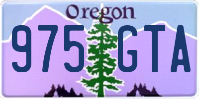 OR license plate 975GTA