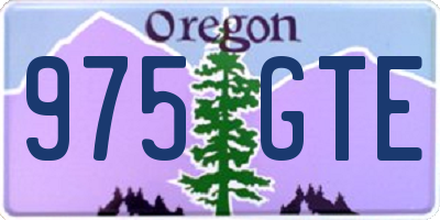 OR license plate 975GTE